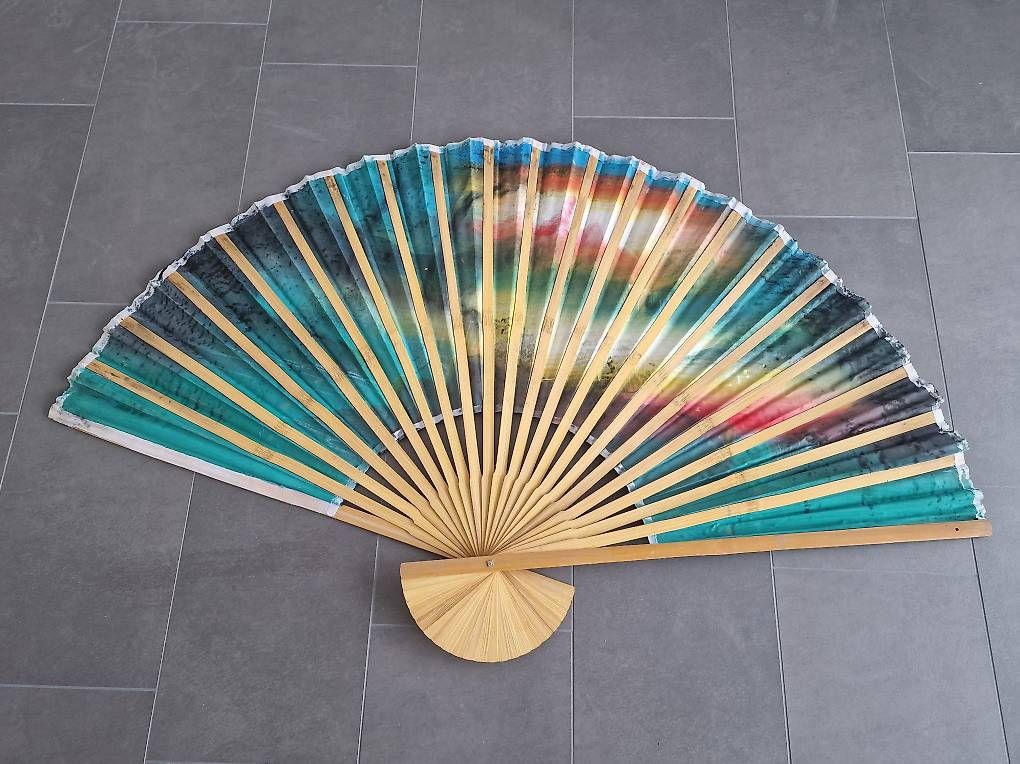Tutte le decorazioni: Handbemalter Fächer Asien 90 cm hoch, neu! – Nuovo (secondo la descrizione) da Ottikon venduto da nag-champa77 1