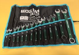 Schlüssel-Set Wollfan CrV Ringschlüssel neu