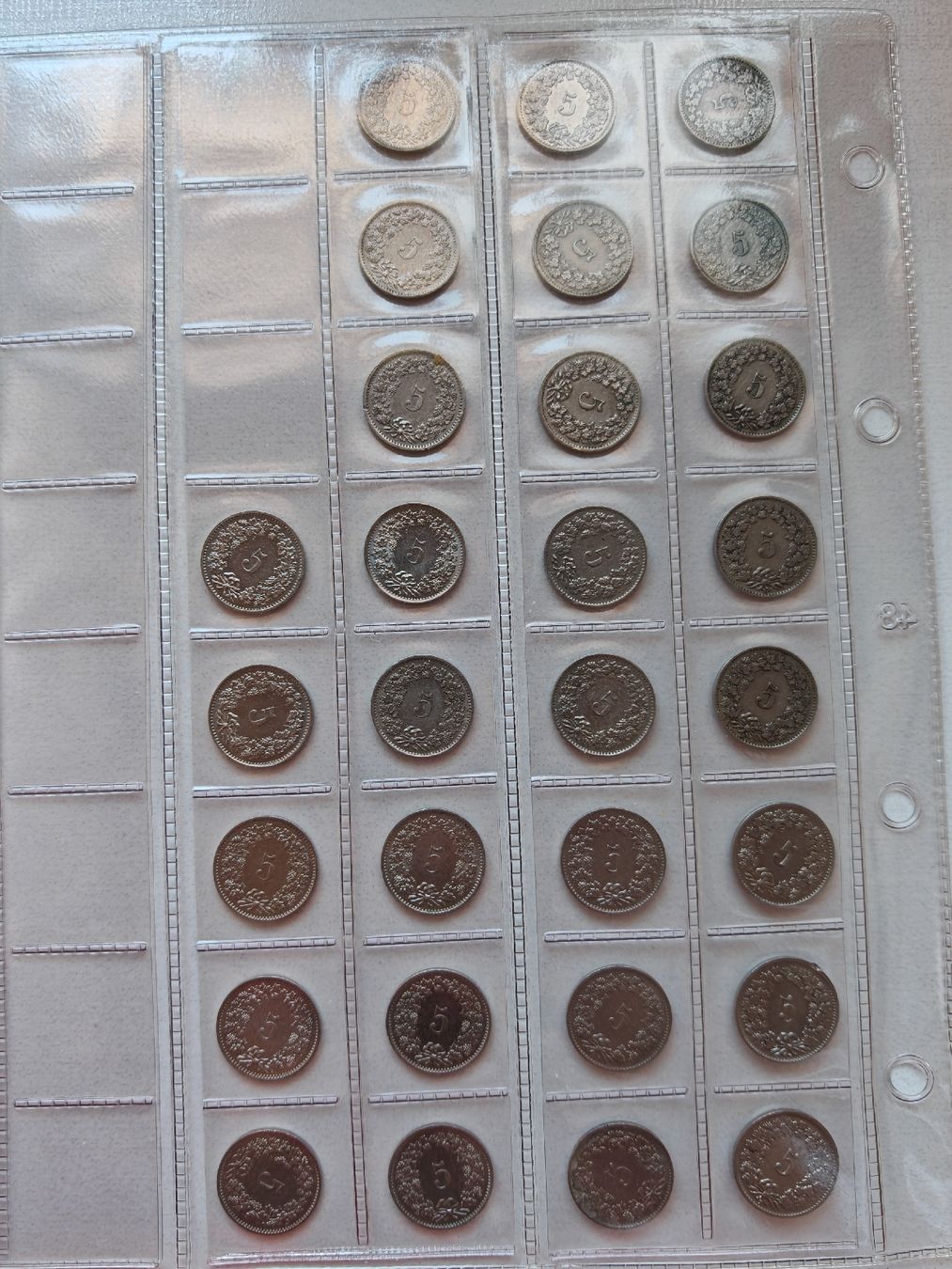 Tutti le monete: 93x 5 centimes 1907-1990 – Usato da Bex venduto da sni_q7lh 3