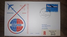 Swissair Ceylon - Singapore 31.03.1969