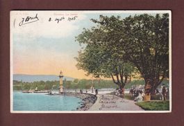 GENEVE - La Jetée - 1905 CPN