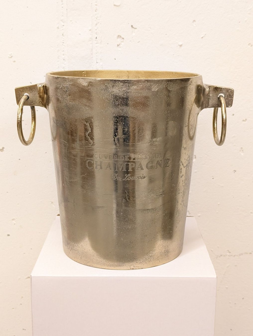 Sonstiges: goldener Champagnerkühler Vintage-Stil – Neu (gemäss Beschreibung) aus Schaffhausen von designlover83