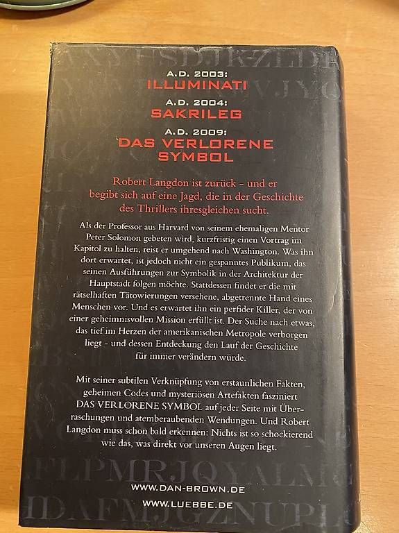 Bücher: Das verlorene Symbol – Gebraucht aus Wettswil von Gixli13 1