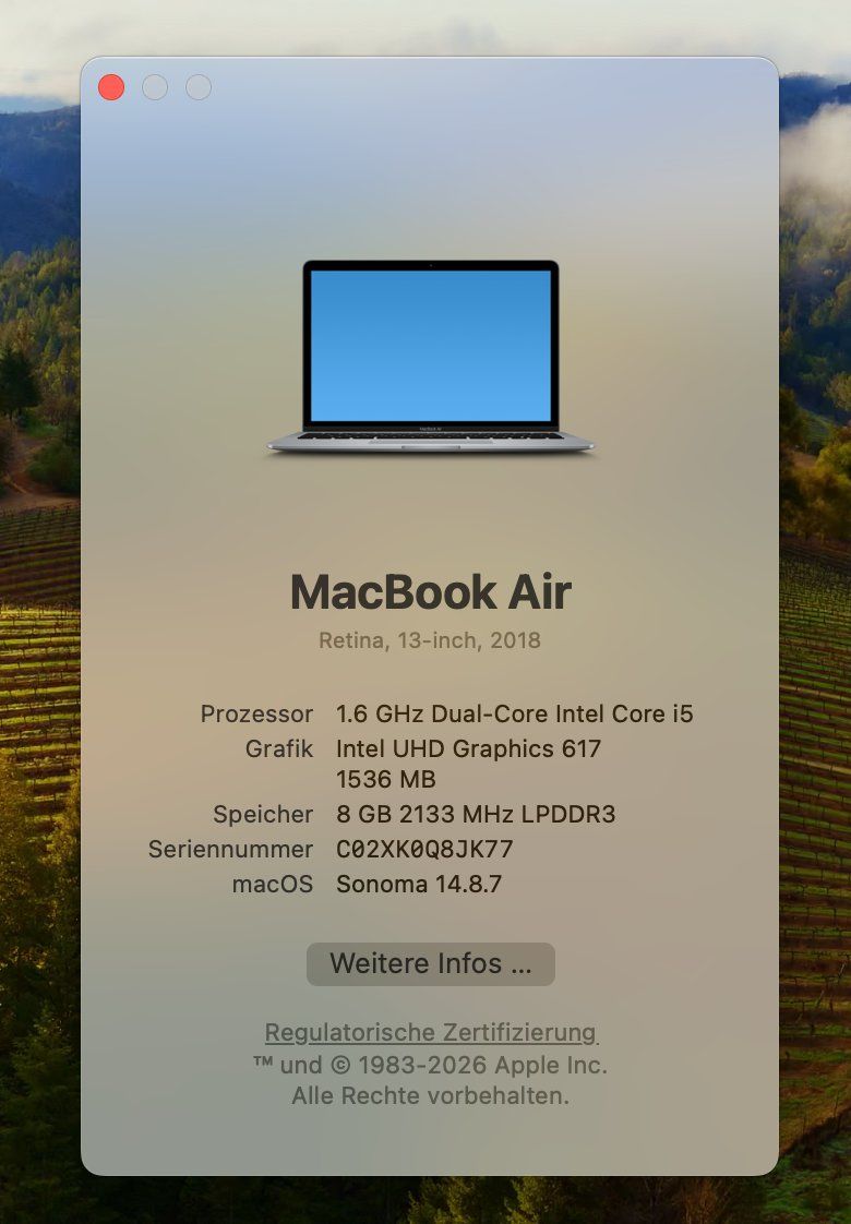 Apple Notebook: Macbook Air Retina, 2018, 13 Zoll – Difettoso da Zürich venduto da Derrick8 7