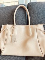 Longchamp Tasche Leder Beige Damen Handtasche guter Zustand