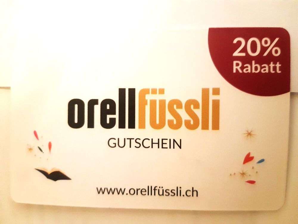 Bon Gutschein für 20% Rabatt bei Orellfüssli | Kaufen auf Ricardo