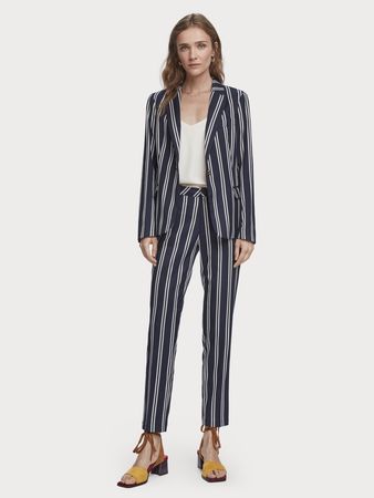 Scotch & Soda Anzug (Blazer & Hose) Blau-Weiss, Grösse XS