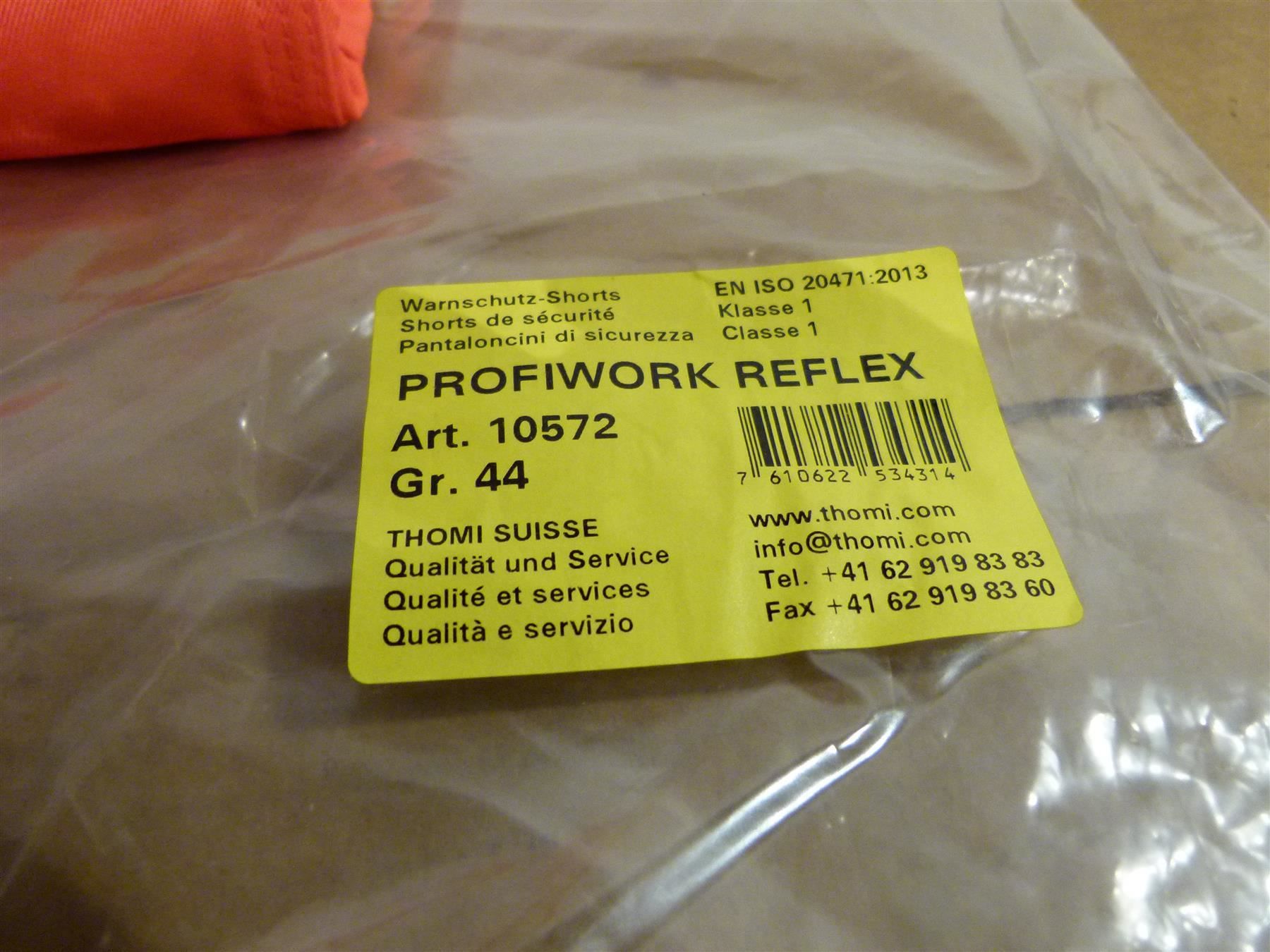 Pantalons: Profiwork Arbeitsshorts, Gr. 44 Lp, 65Fr – Neuf avec emballage d'origine à Uerkheim par Justi.y 5