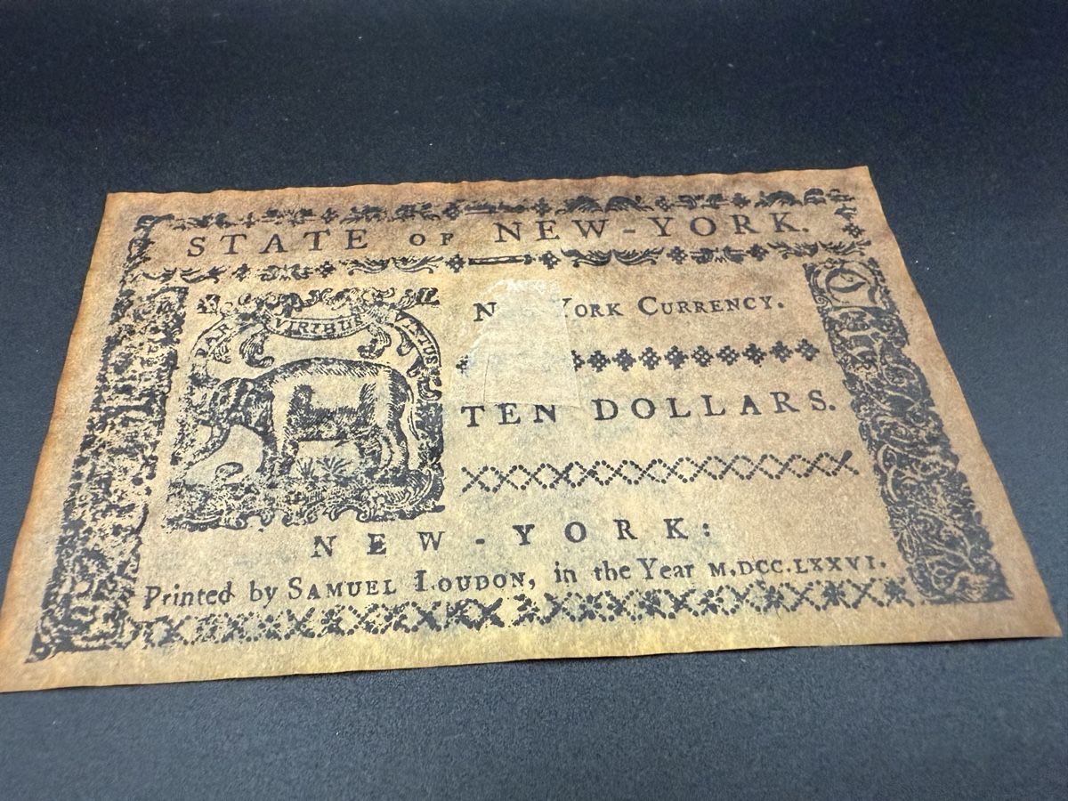 Banconote: Kolonialbanknote New York 10 Dollar 1776 – Usato da Lamone venduto da LaCantinaMagica 9