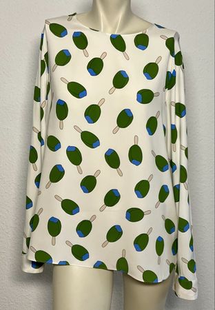 ☀️ Herzens Angelegenheit Seiden Bluse Gr. 36, Glace-Look☀️