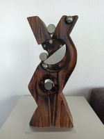 Holz-Skulptur Handgemacht 330mm Unikat