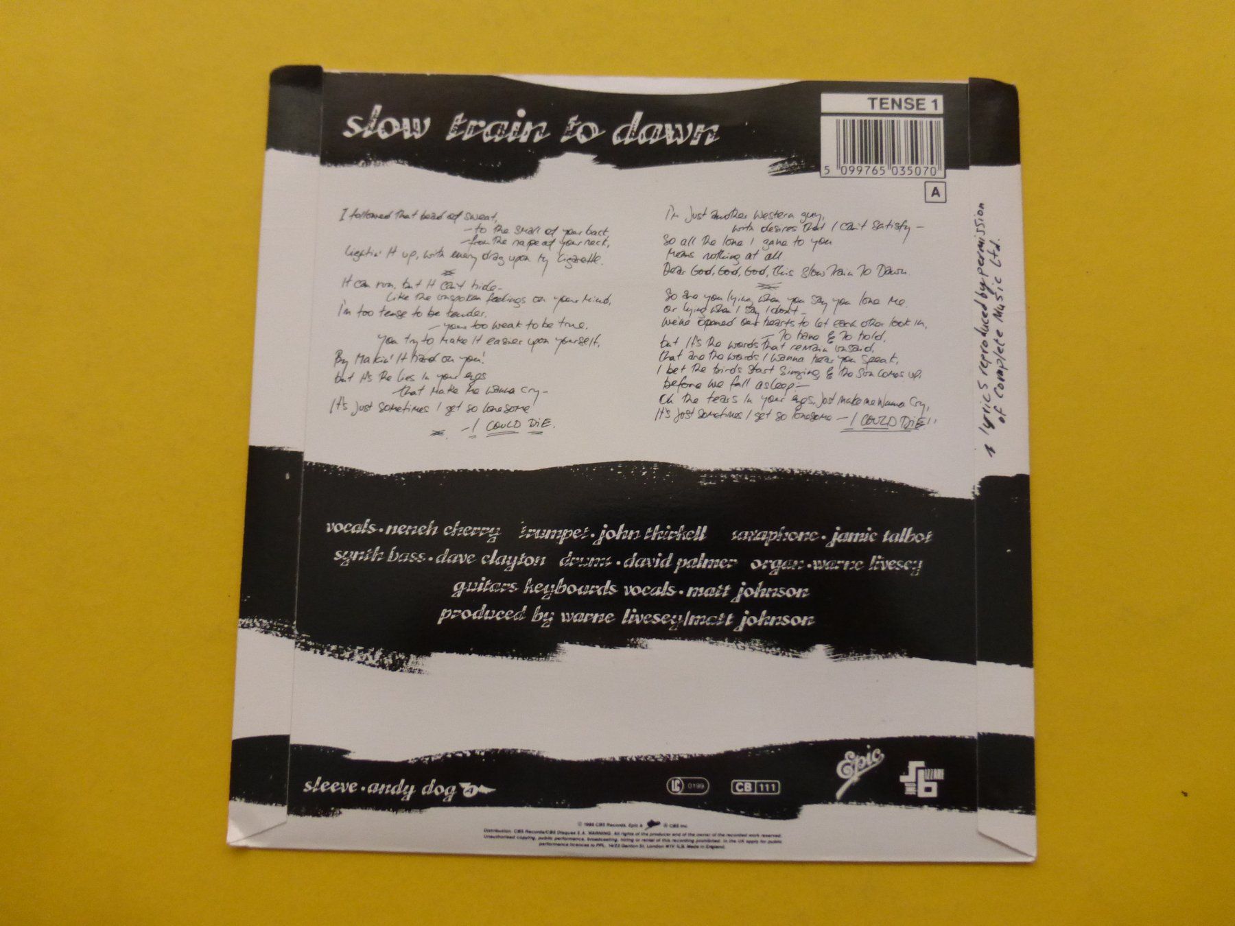 Dischi in vinile: The The – Slow Train To Dawn – Usato da Zürich venduto da Swiss57 1