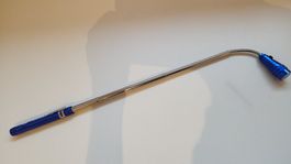 Teleskop LED Lampe flexibel Magnet blau Taschenlampe