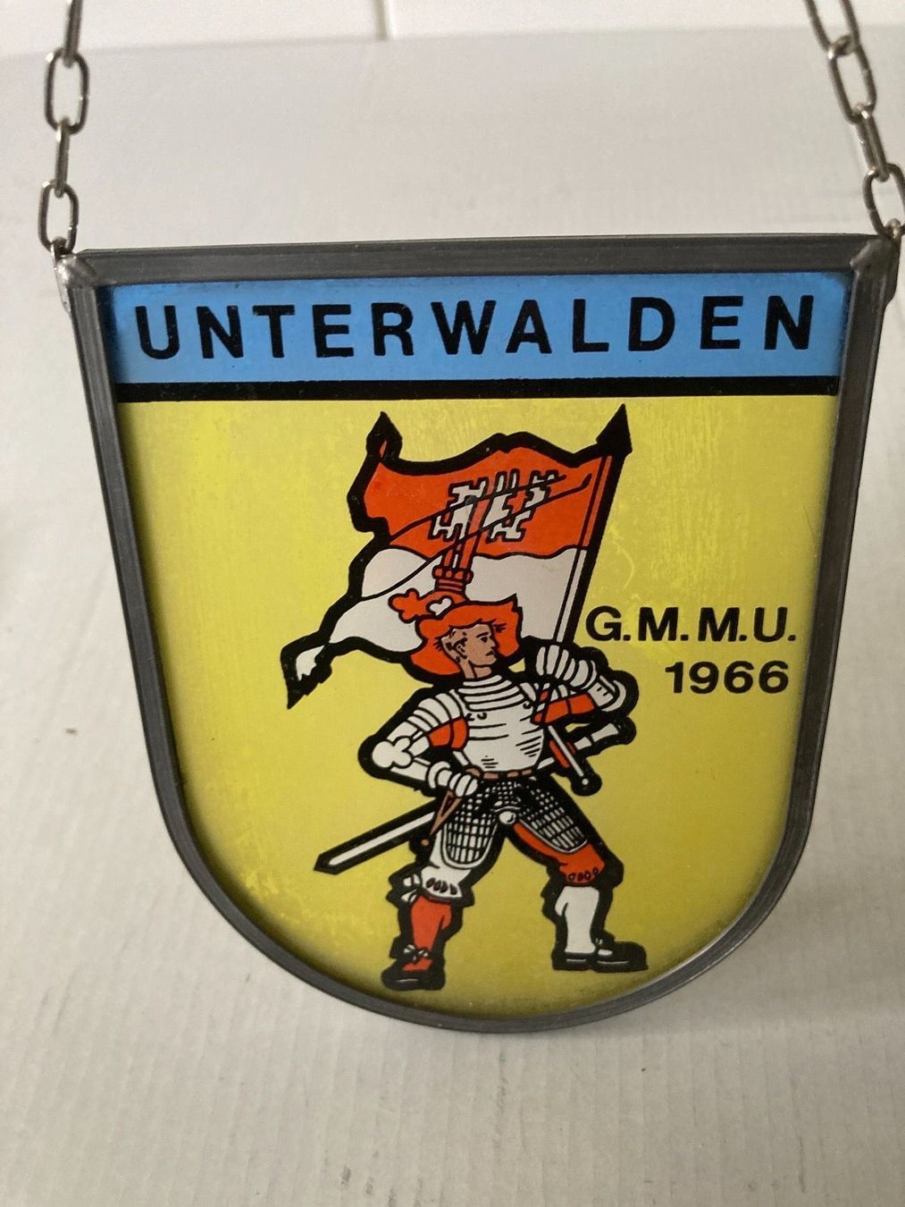 Altro in Antiquarato & Arte: Wappenscheibe Unterwalden G.M.M.U. 1966 – Usato da Zürich venduto da Chaeffeler 1