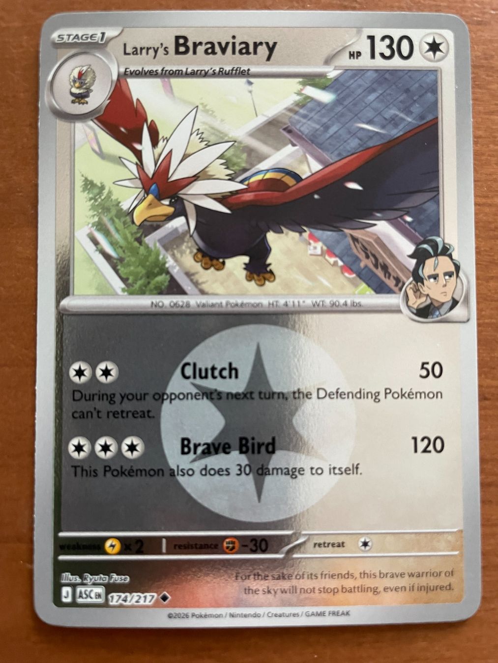 Pokémon Sammelbilder & Trading cards: Pokemon Larry's Braviary Reverse (Versand gratis) – Neu (gemäss Beschreibung) aus Chur von Angerson