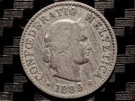 1889 - 5 cts. 0.50 Mio.!!! 1.94gr!!