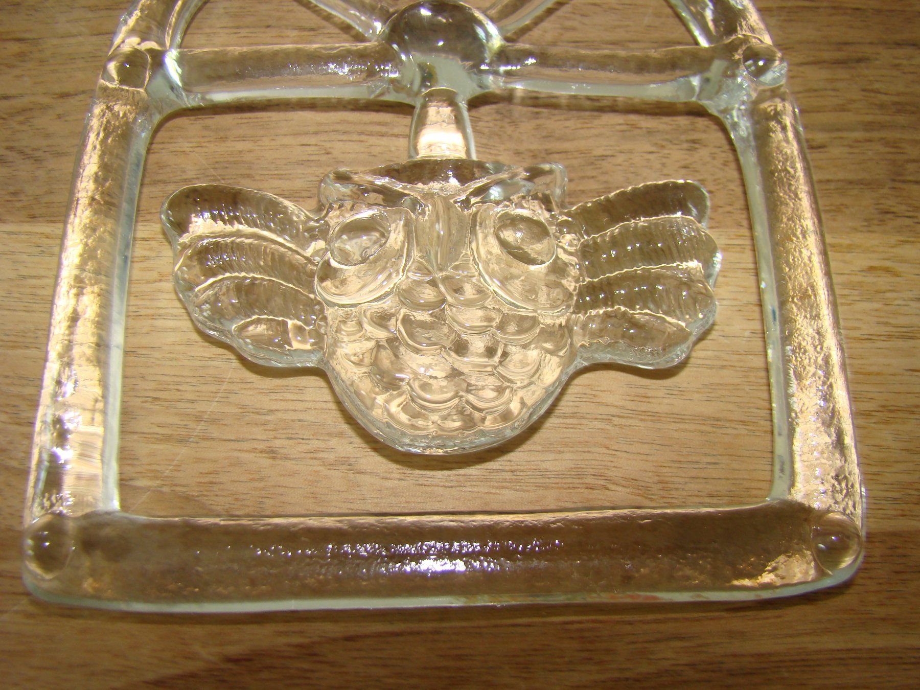 Tutte le decorazioni: Eule, Uhu aus Glas Fensterhänger – Usato da Malters venduto da burzi 1