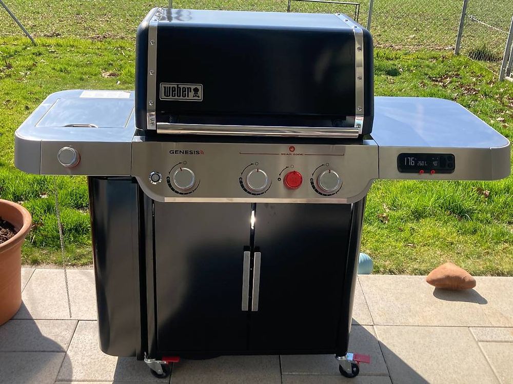 Barbecue A Gas Weber Genesis EX-335 - 3 Bruciatori + Sear Station, 15.2kW, Griglia Ghisa, Con Weber Connect - Foto 4