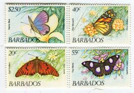 Briefmarken "Schmetterlinge". Barbados.