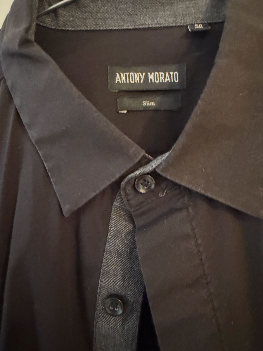 Hemden: Camicia Antony Morato Slim nera taglia 50 – Gebraucht aus Lugano von can_xdd8 4