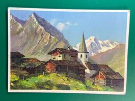 Künstlerkarte - La Sage et Pigne d'Arolla - Val d'Hérens