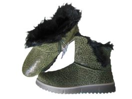NEU Gr. 39 SUPERFIT trendige Lederboots olivegrün LEO Gortex