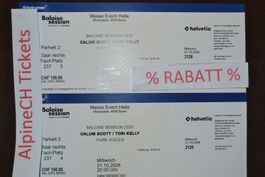 2 Baloise Session Calum Scott + Tori Kelly // AB RABATT -35%