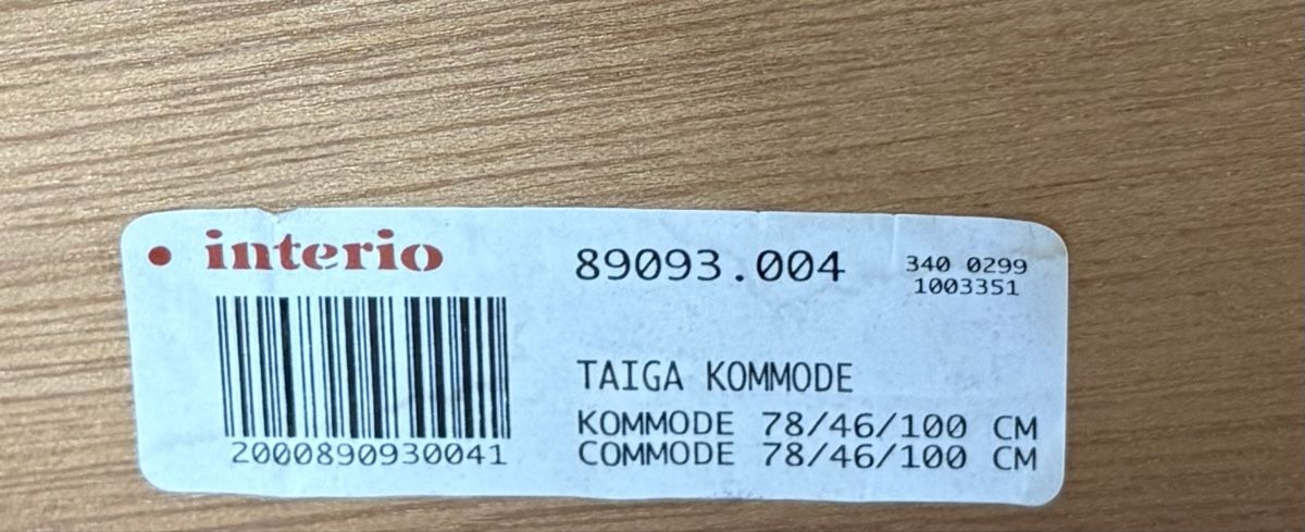 Interio Commodes: Kommode Interio Taiga 4 Schubladen 78/46/100 cm – D'occasion à Geroldswil par tanyacool 3