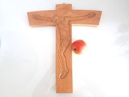 Kruzifix Jesus Kreuz Götti Bütschwil Schnitzerei Viintage