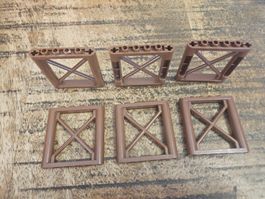 lego 64448 lot de 6 pièces Reddish Brown Support 1 x 6 x 5