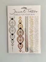 Klebe Schmuck-Tattoos in Gold und Silber
