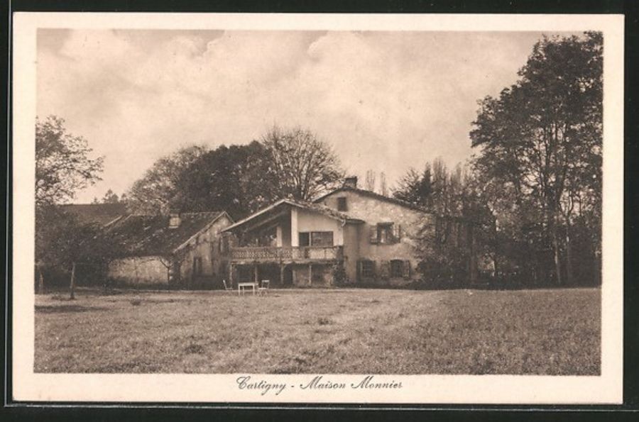 Cartoline postali: Cartigny, Maison Monnier, vers 1935 – Usato da Frauenfeld venduto da POML