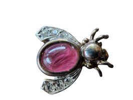 Brosche Käfer Silber