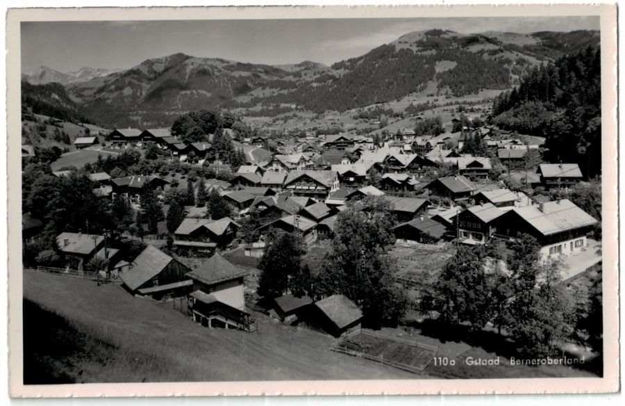 Cartoline postali: Gstaad, Detailansicht, um 1947 – Usato da Frauenfeld venduto da POML