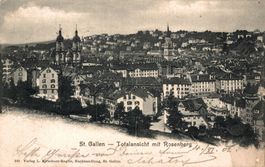 St. Gallen - Totalansicht mit Rosenberg