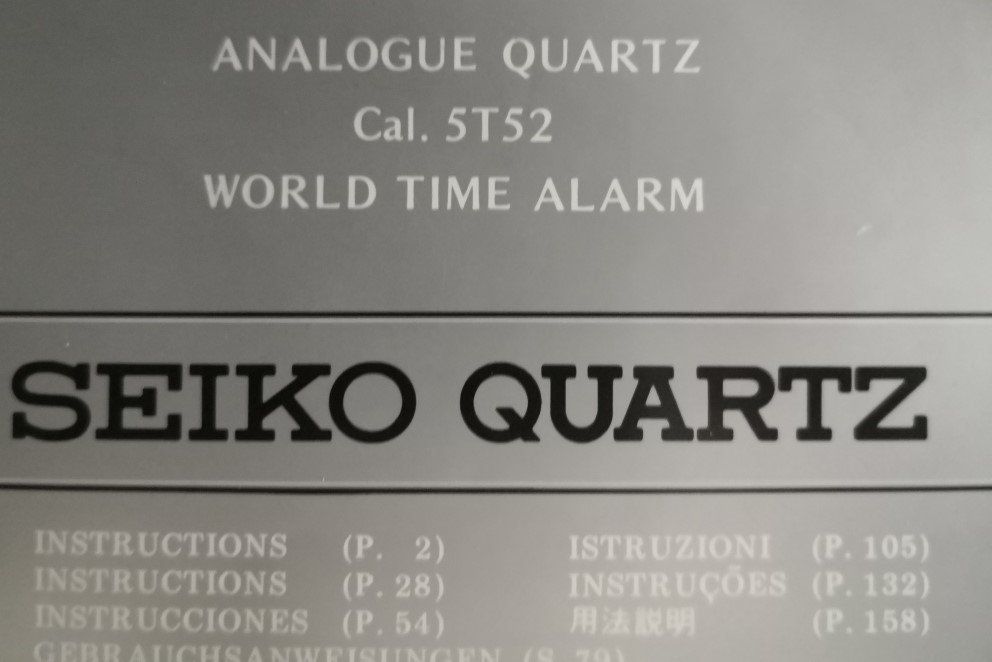 Seiko Quartz World Time Alarm Cal. 5T52 Kaufen auf Ricardo