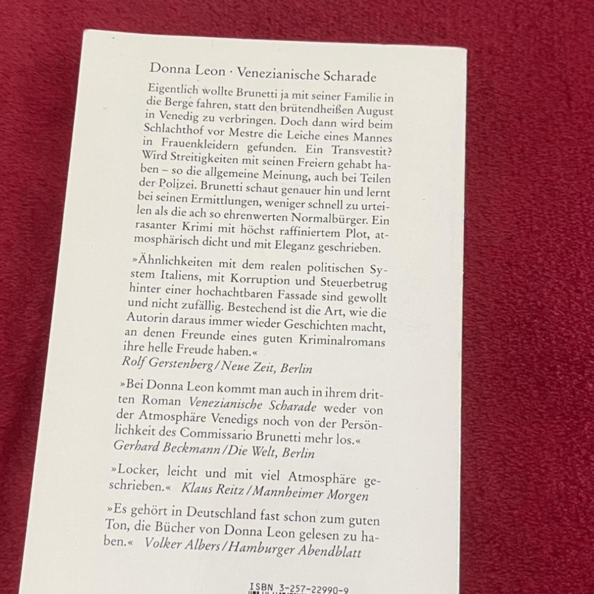 Livres: Venezianische Scharade - Donna Leon – Neuf (Voir description) à Basel par 1moonstar 1