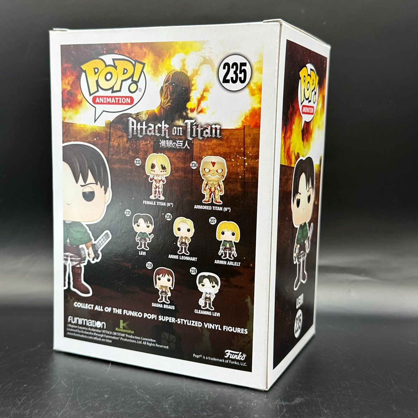 Funko Statuette: Funko Pop! Attack on Titan Levi 235 – Usato da Düdingen venduto da Nerdworld 1