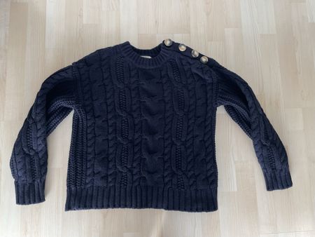 Sezane pull Jim bleu marine XS