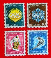 OLYMPISCHE WINTERSPIELE SATZ 25W - 28W 1948** POSTFRISCH