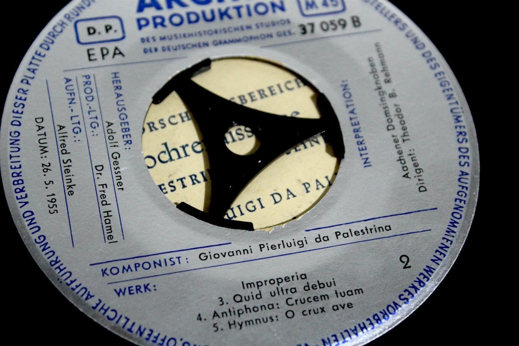 Posters & Illustrations: GIOVANNI P. DA PALESTRINA: Improperia – D'occasion à Bern par vinyl-heaven
