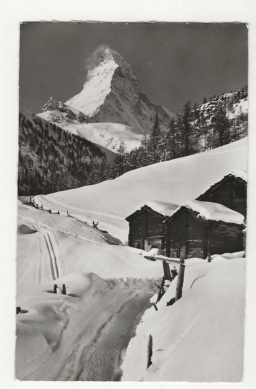Cartoline postali: Bei Zermatt, Matterhorn 1956 – Usato da Küttigen venduto da rolypo