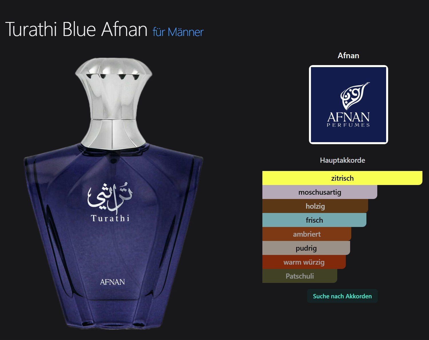 Profumi & Eau de Toilette: Afnan Turathi (Blue) 5 ml – Nuovo (secondo la descrizione) da Zürich venduto da msmx 1