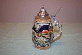 Origineller Bierkrug, Humpen. Souvenir Bodensee.