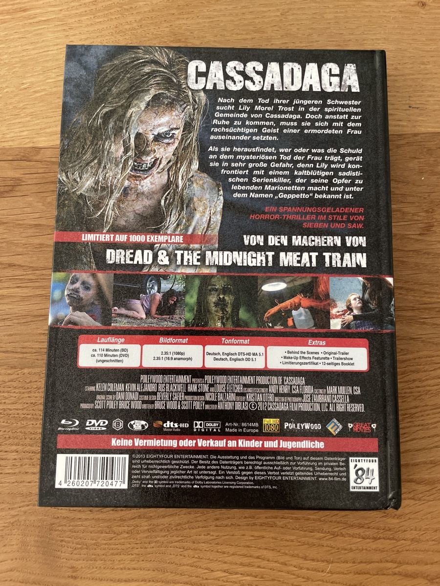 Tous les DVDs: Cassadaga Mediabook BluRay – D'occasion à Hagendorn par masterchieff 1