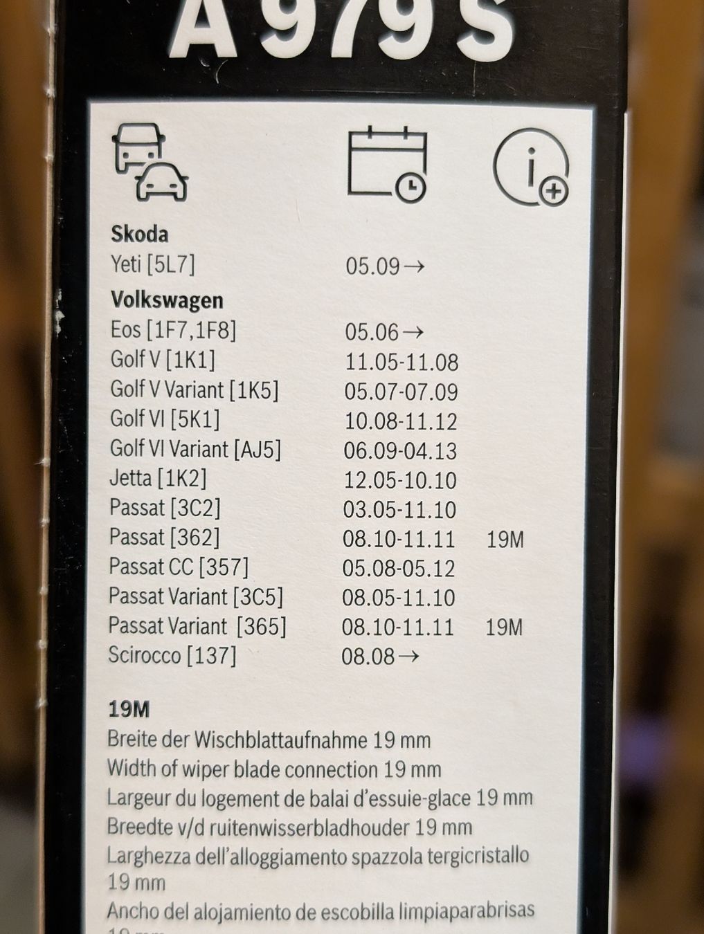 Bosch Tutti pezzi di ricambio auto: Schreibenwischer A979S neu – Nuovo e nell'imballaggio originale da Buchs ZH venduto da rol_tn8h 3