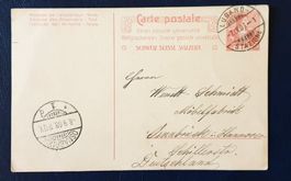 Entier postal de Lugano à destination de l'Allemagne