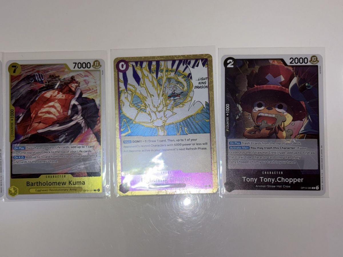 Bandai Sammelbilder & Trading cards: 6x One Piece Karten OP15 Rare – Neu (gemäss Beschreibung) aus Galgenen von Miachelle 1