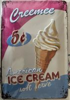 NEU - Retro American Ice Cream Blechschild [20 x 30 cm]