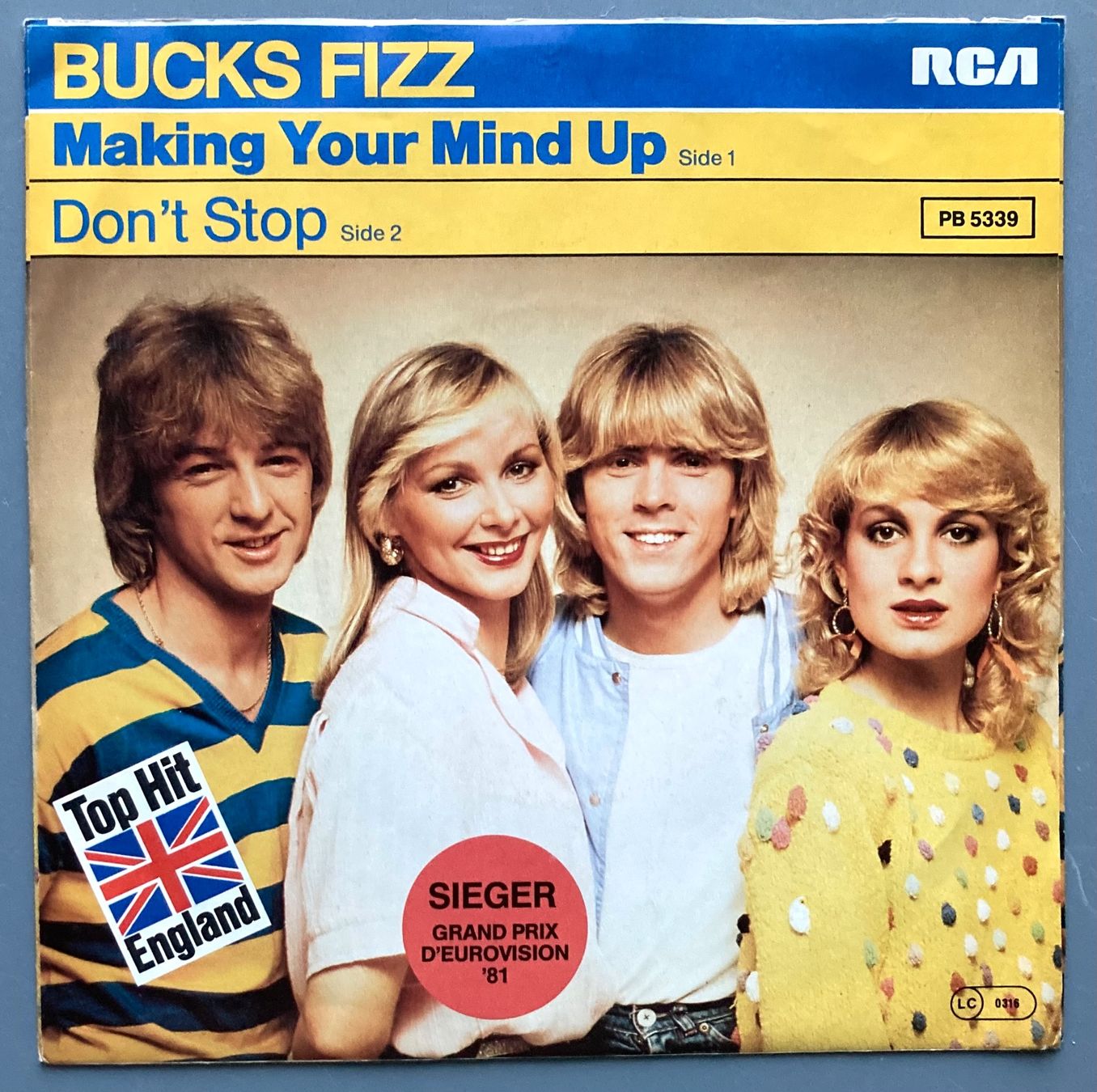 Vinyles: BUCK FIZZ - MAKING YOUR MIND UP – D'occasion à Poliez-Pittet par Newtown-Records